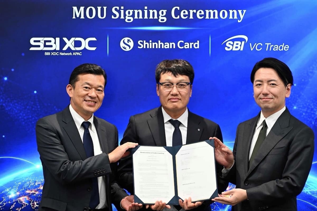 SBI VC Trade and SBI XDC Network APAC Sign MOU with South Korea's Major Payment Provider Shinhan Card
