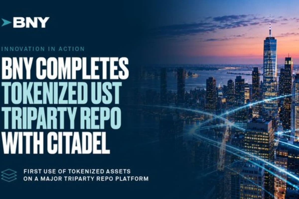 BNY Conducts Tri-Party Repo Using Tokenized U.S. Treasuries, Settlement Completed in Minutes