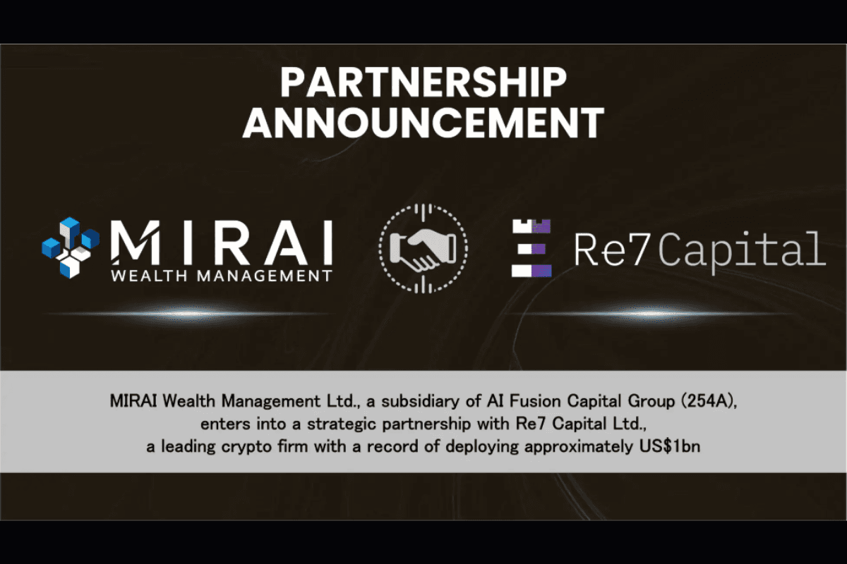 Mirai Wealth Management Enters Strategic Partnership with Re7 Capital, Which Has Deployed Approximately $10 Billion in Assets